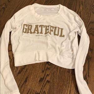 Spiritual gangster cropped long sleeve tee